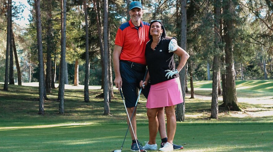 Golf Trophy with Ruth & Martin Piri